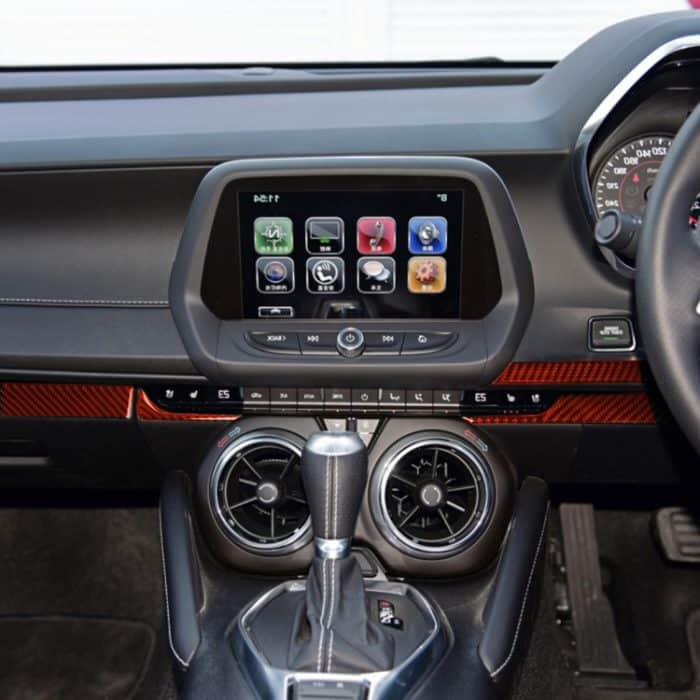 Auto-Carbon-Faser-Center-Control-dekorativer Aufkleber für Chevrolet Camaro 2017–2019, Rechtsantrieb, Center Control, Right Drive – Bild 5