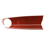 Dekorativer Aufkleber für das vordere Bedienfeld des Beifahrersitzes in der Mitte des Autos aus Kohlefaser für Chevrolet Camaro 2017–2019, Rechtsantrieb, Front Passenger Seat Center Control Panel, Right Drive