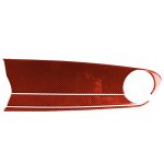 Dekorativer Aufkleber für das vordere Bedienfeld des Beifahrersitzes in der Mitte des Auto-Carbon-Fasers für Chevrolet Camaro 2017–2019, linker Antrieb, Front Passenger Seat Center Control Panel, Left Drive