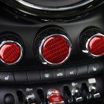 Auto-Carbon-Faser-Multimedia-Knopf-dekorativer Aufkleber für BMW Mini F55 F56 F60, linker und rechter Antrieb Universal, Multimedia Knob – Bild 5