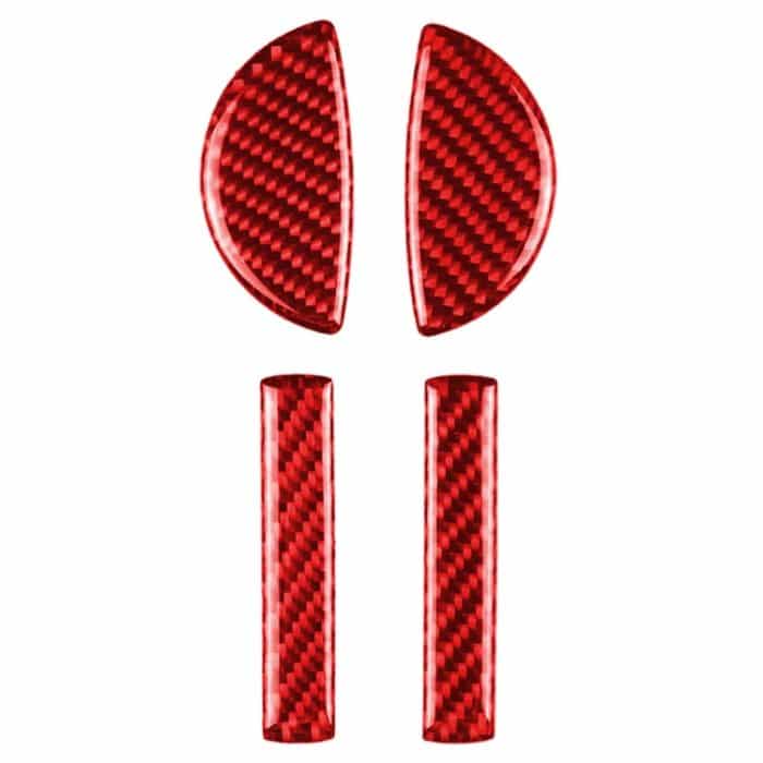 4-in-1-Auto-Carbonfaser-Türgriff-dekorativer Aufkleber für BMW Mini Cooper Clubman Countryman F55 F54 F60, Links- und Rechtsantrieb Universal, 4 in 1 Door Handle – Bild 1