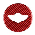 Auto-Carbonfaser-Lenkrad-Logo, dekorativer Aufkleber für BMW Mini Cooper Countryman F60 F55 F56, Links- und Rechtsantrieb, universell, Steering Wheel Logo F
