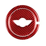 2-in-1-Auto-Carbonfaser-Lenkrad-dekorativer Aufkleber für BMW Mini R55 R56 Countryman R60 Paceman R61 2007–2013, Links- und Rechtsantrieb universal, Steering Wheel R