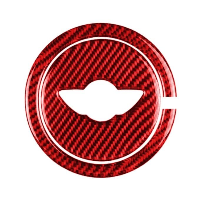 2-in-1-Auto-Carbonfaser-Lenkrad-dekorativer Aufkleber für BMW Mini R55 R56 Countryman R60 Paceman R61 2007–2013, Links- und Rechtsantrieb universal, Steering Wheel R – Bild 1