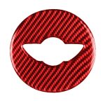 Auto-Carbonfaser-Lenkrad-Logo, dekorativer Aufkleber für BMW Mini R55 R56 Countryman R60 Paceman R61 2007–2013, Links- und Rechtsantrieb, universell, Steering Wheel Logo R