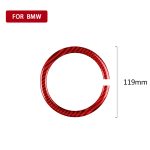 Auto-Lenkradring aus Kohlefaser, dekorativer Aufkleber für BMW Mini R55 R56 Countryman R60 Paceman R61 2007–2013, Links- und Rechtsantrieb, universell, Steering Wheel Ring – Bild 2