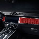 Dekorativer Aufkleber für das zentrale Bedienfeld aus Kohlefaser für das Auto, für Porsche Macan 2014–2021, Linksantrieb, Central Control Panel – Bild 5