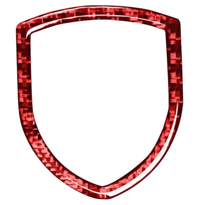 Auto-Carbonfaser-Lenkrad-Logo, dekorativer Aufkleber für Porsche Macan 2014–2021, Links- und Rechtsantrieb, universell, Steering Wheel Logo – Bild 1