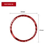 Auto-Karbonfaser-Stoppuhr-Ring, dekorativer Aufkleber für Porsche Macan 2014–2021, Links- und Rechtsantrieb, universell, Stopwatch Ring – Bild 2