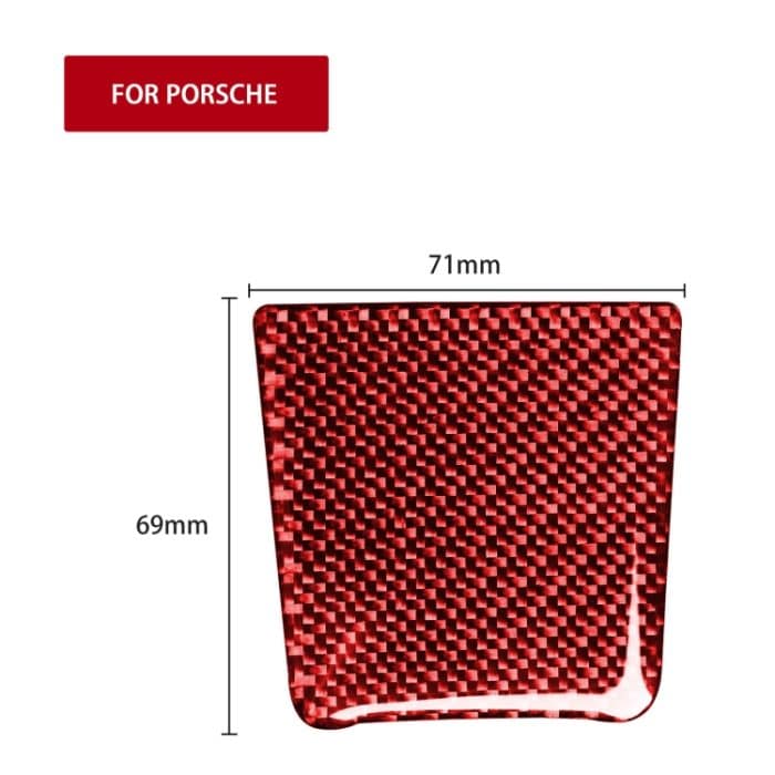 Auto-Carbonfaser-Batterieabdeckung, dekorativer Aufkleber für Porsche Macan 2014–2021, Links- und Rechtsantrieb, universell, Battery Cover – Bild 2