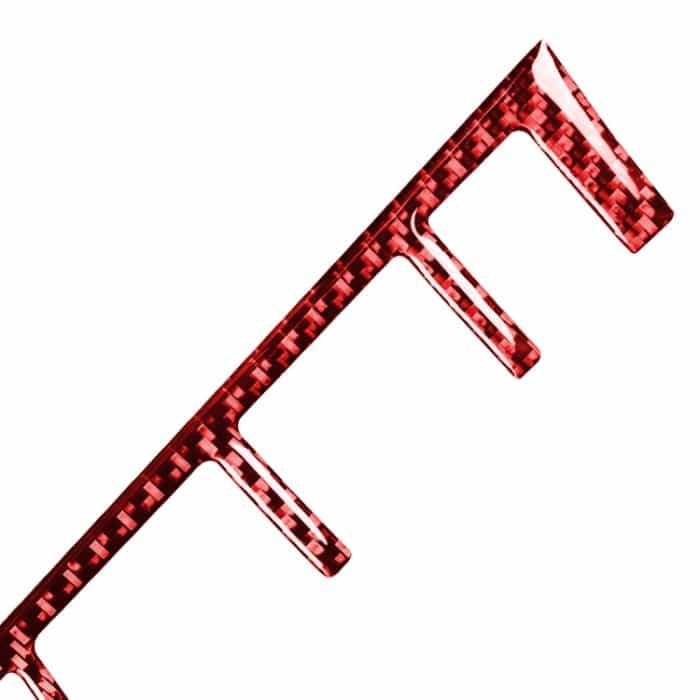 Auto-Carbonfaser-Schaltknopfrahmen, dekorativer Aufkleber für Porsche Macan 2014–2021, linker und rechter Antrieb, universell, Gear Button – Bild 3