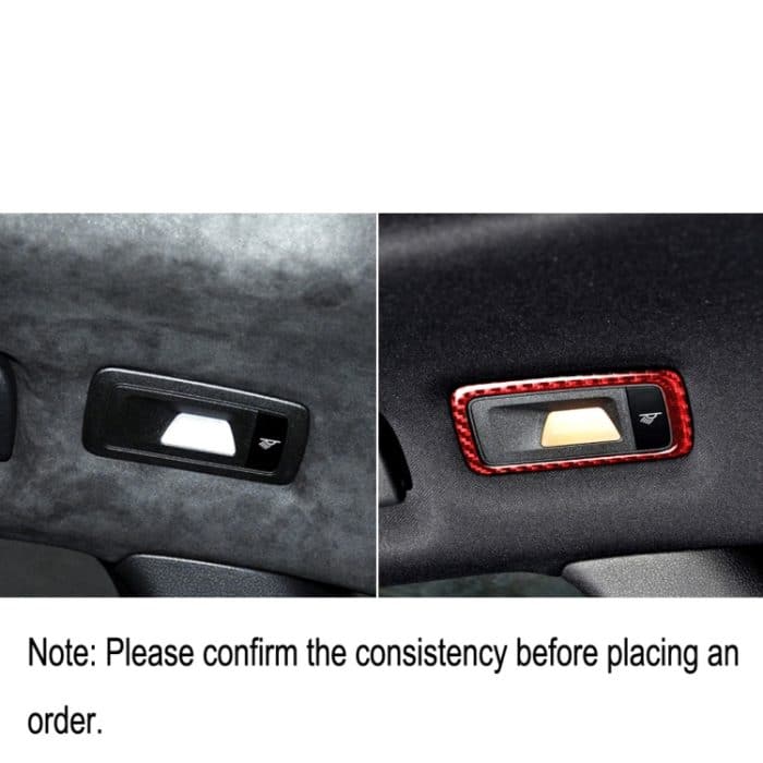 Auto-Carbon-Faser-Rückkuppel-Lichtpaneel-dekorativer Aufkleber für Porsche Macan 2014–2021, linker und rechter Antrieb universal, Rear Dome Light Panel D – Bild 6