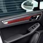 Auto-Kohlefaser-Türverkleidung, dekorativer Aufkleber für Porsche Macan 2014–2021, Links- und Rechtsantrieb, universell, Door Panel – Bild 5