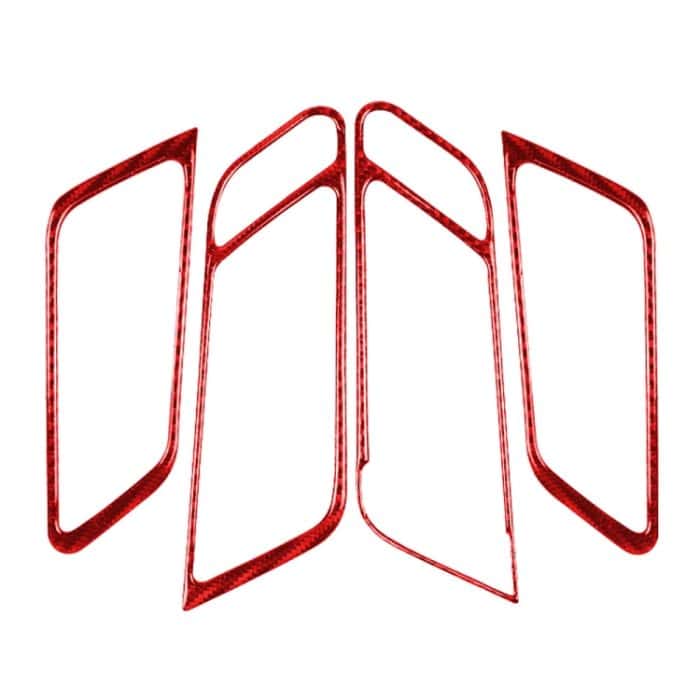 Auto-Carbon-Faser-Türgriff-Rahmenverkleidung, dekorativer Aufkleber für Porsche Macan 2014–2021, Links- und Rechtsantrieb, universell, Door Handle Frame Panel – Bild 1