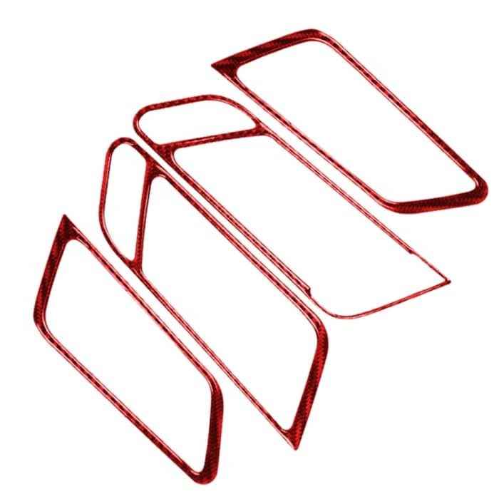 Auto-Carbon-Faser-Türgriff-Rahmenverkleidung, dekorativer Aufkleber für Porsche Macan 2014–2021, Links- und Rechtsantrieb, universell, Door Handle Frame Panel – Bild 3