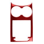 Auto-Kohlefaser-Wasserbecherhalter-Panel, dekorativer Aufkleber für Porsche Macan 2014–2021, Links- und Rechtsantrieb, universell, Water Cup Holder Panel