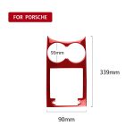 Auto-Kohlefaser-Wasserbecherhalter-Panel, dekorativer Aufkleber für Porsche Macan 2014–2021, Links- und Rechtsantrieb, universell, Water Cup Holder Panel – Bild 2