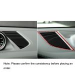 Auto-Carbon-Faser-Armaturenbrett-Luftauslass-Panel-dekorativer Aufkleber für Porsche Macan 2014–2021, linker und rechter Antrieb Universal, Dashboard Air Outlet Panel – Bild 6