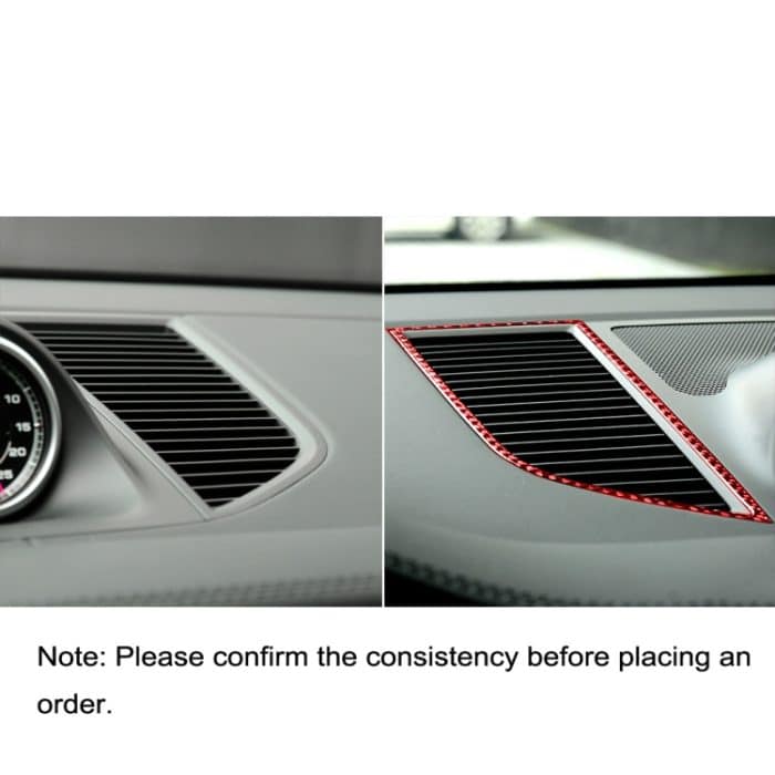 Auto-Carbon-Faser-Armaturenbrett-Luftauslass-Panel-dekorativer Aufkleber für Porsche Macan 2014–2021, linker und rechter Antrieb Universal, Dashboard Air Outlet Panel – Bild 6