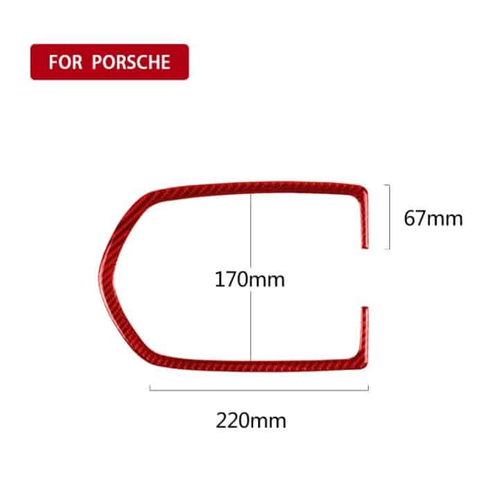 Auto-Kohlefaser-Kuppel-Lichtpaneel-dekorativer Aufkleber für Porsche Macan 2014–2021, Links- und Rechtsantrieb, universell, Dome Light Panel – Bild 2