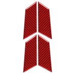 Auto-Carbon-Faser-Innentürschüssel-Panel-dekorativer Aufkleber für Porsche Macan 2014–2021, linker und rechter Antrieb universal, Inner Door Bowl Panel