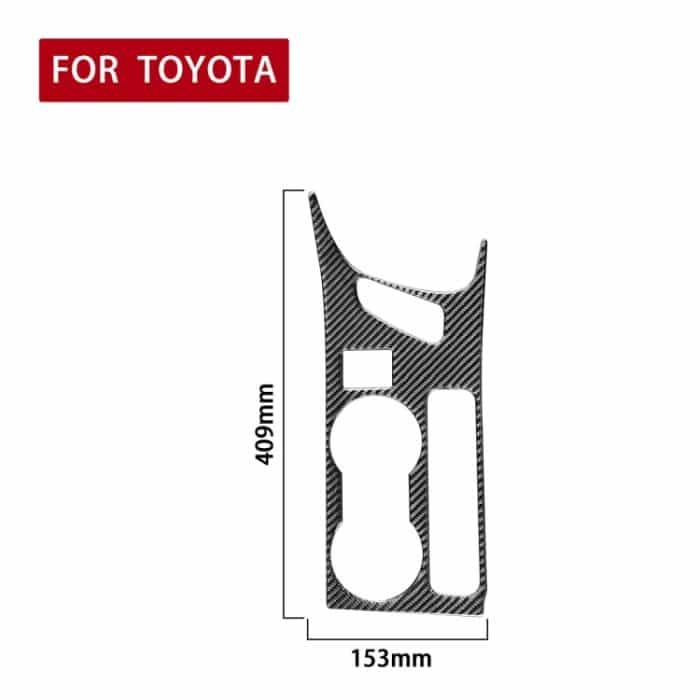 Auto Kohlenstofffaser-Heck-Wasserbecherhalter-Panel B Dekorativer Aufkleber für Toyota Corolla / Levin 2014-2018, rechts fahren – Bild 2