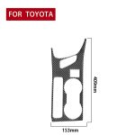 Auto Kohlenstofffaser hinten Wassertalerhalter Panel B Dekorativer Aufkleber für Toyota Corolla / Levin 2014-2018, linke Fahrt – Bild 2