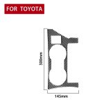 Auto Kohlenstofffaser-Hinterer-Wasser-Becher-Halter-Panel einen dekorativen Aufkleber für Toyota Corolla / Levin 2014-2018, rechts fahren – Bild 2