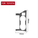 Auto Kohlenstofffaser-Hinterer-Wasser-Becher-Halter-Panel einen dekorativen Aufkleber für Toyota Corolla / Levin 2014-2018, linke Fahrt – Bild 2