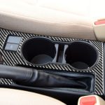 Auto Kohlenstofffaser-Hinterer-Wasser-Becher-Halter-Panel einen dekorativen Aufkleber für Toyota Corolla / Levin 2014-2018, linke Fahrt – Bild 5