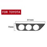Car Carbon Faser Klimaanlage Switch Panel Dekorativer Aufkleber für Toyota Corolla / Levin 2014-2018, linke Fahrt – Bild 2
