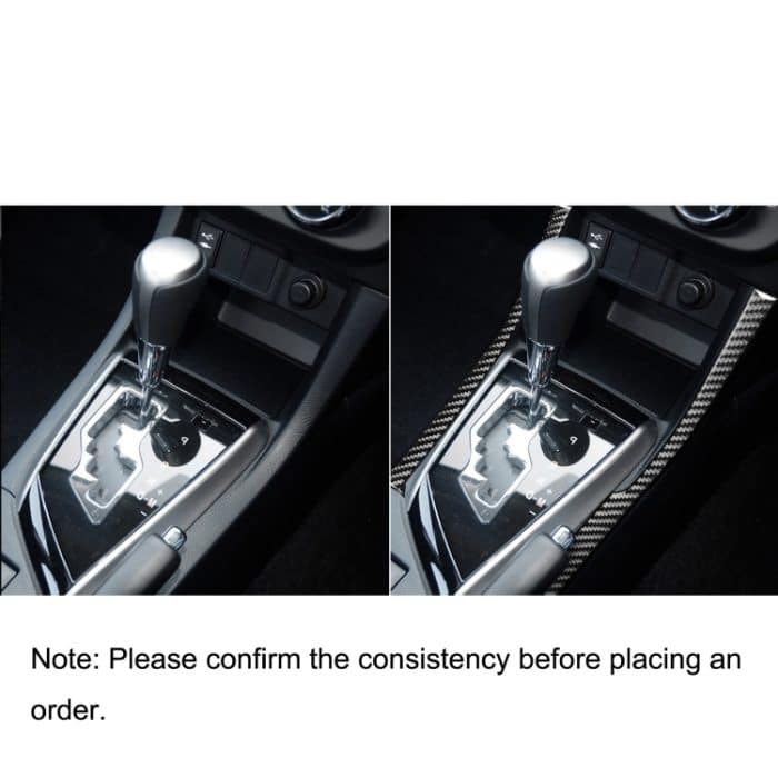 Auto Kohlefaserseite des Getriebes dekorativer Aufkleber für Toyota Corolla / Levin 2014-2018, Rechtsfahrt – Bild 6