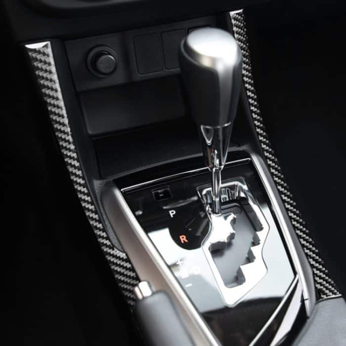 Auto Kohlefaserseite des Getriebes dekorativer Aufkleber für Toyota Corolla / Levin 2014-2018, linke Fahrt – Bild 5