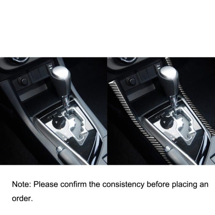 Auto Kohlefaserseite des Getriebes dekorativer Aufkleber für Toyota Corolla / Levin 2014-2018, linke Fahrt – Bild 6