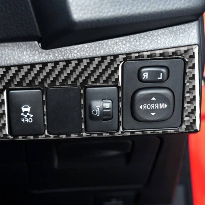 Auto Kohlefaser Scheinwerferschalter Dekorativer Aufkleber für Toyota Corolla / Levin 2014-2018, Rechtsfahrt – Bild 5