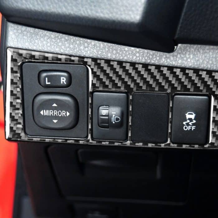 Auto Kohlefaser Scheinwerferschalter Dekorativer Aufkleber für Toyota Corolla / Levin 2014-2018, linke Fahrt – Bild 5