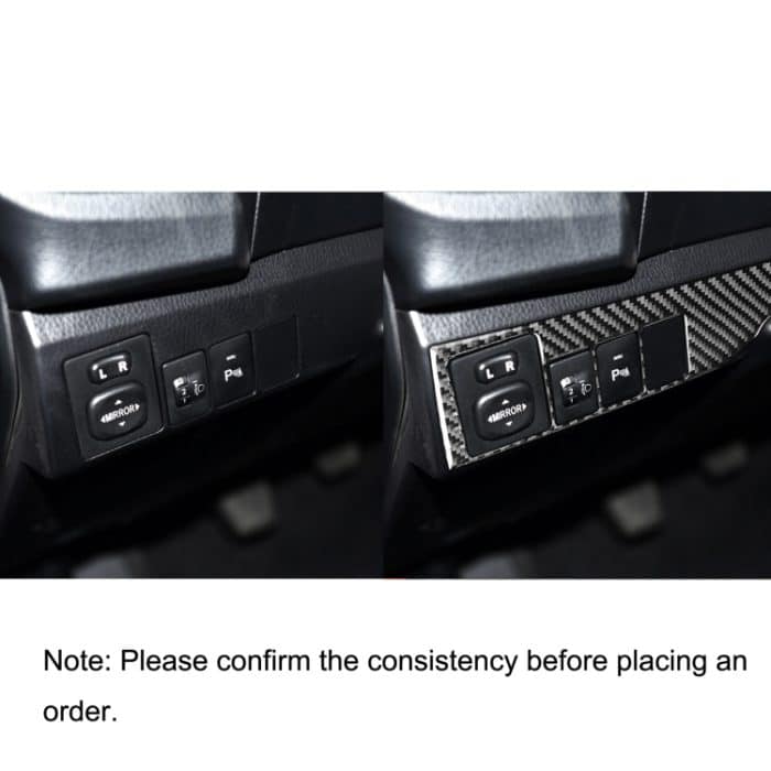 Auto Kohlefaser Scheinwerferschalter Dekorativer Aufkleber für Toyota Corolla / Levin 2014-2018, linke Fahrt – Bild 6