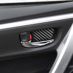 Auto Kohlenstofffaserinnen Türschüssel dekorativer Aufkleber für Toyota Corolla / Levin 2014-2018, linke und rechte Antrieb universell – Bild 5