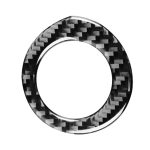 Car Carbon Faser Zündschlüssel Ring Dekorative Aufkleber für Toyota Corolla / Levin 2014-2018, links und rechts Antrieb universell
