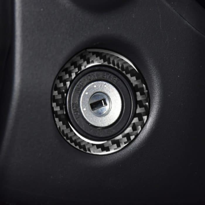 Car Carbon Faser Zündschlüssel Ring Dekorative Aufkleber für Toyota Corolla / Levin 2014-2018, links und rechts Antrieb universell – Bild 5