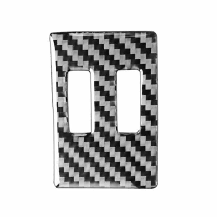 CRP6762.jpg Car Carbon Faser Klimaanlage Knopf Dekorative Aufkleber für Audi A6l / A7 2019-, Rechtsfahrt – Bild 1