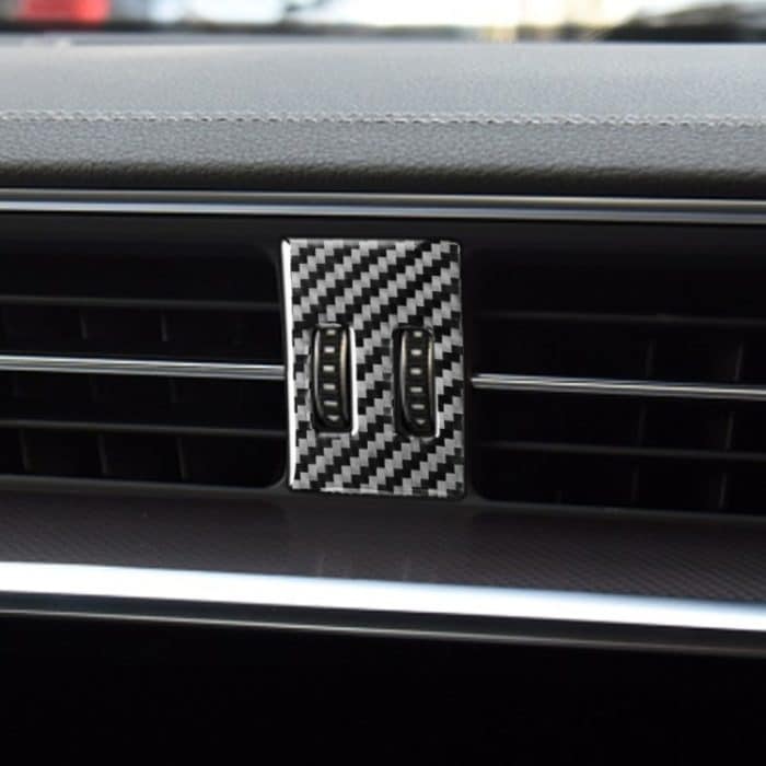 Car Carbon Faser Klimaanlage Knopf Dekorative Aufkleber für Audi A6l / A7 2019-, Rechtsfahrt – Bild 5