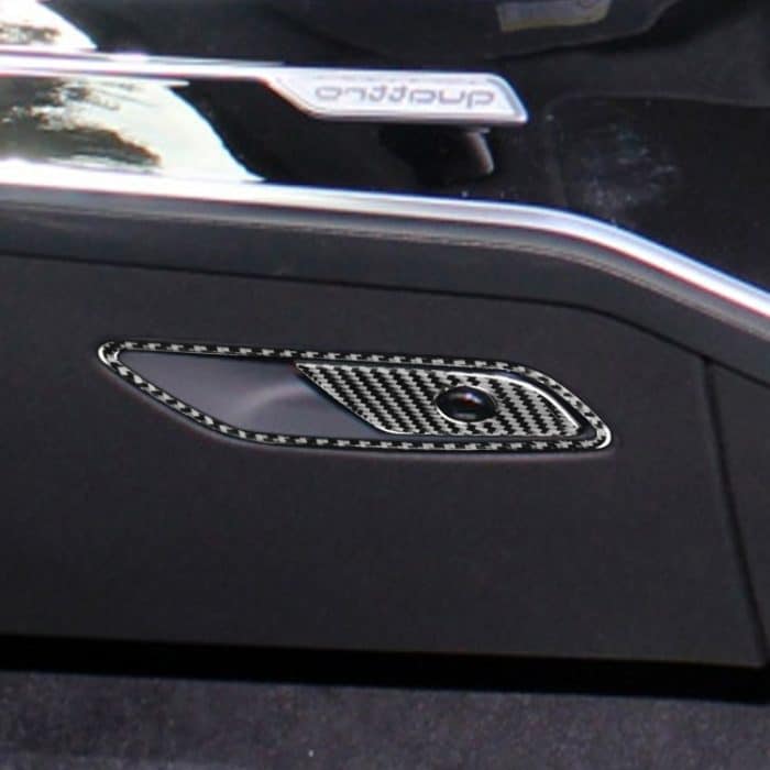 Auto Kohlefaser Front Beifahrersitz Aufbewahrungsbox Dekorative Aufkleber für Audi A6l / A7 2019-, Rechtsfahrt – Bild 5