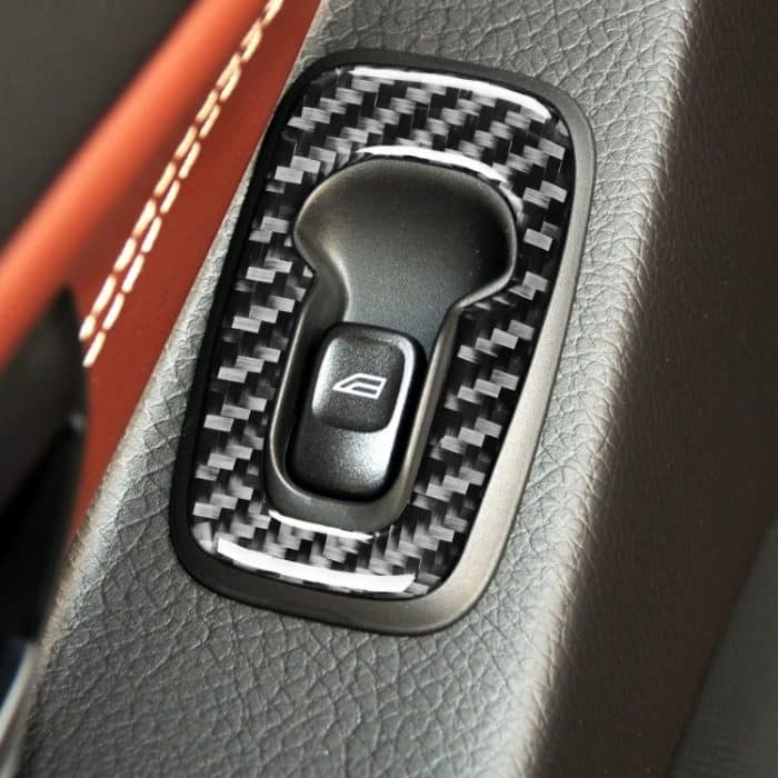 4 in 1 Auto Kohlefasertür-Set B Dekorativer Aufkleber für Volvo XC90 2003-2014, linke Fahrt – Bild 5