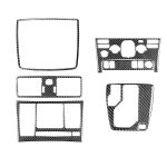 7 in 1 Auto Kohlefaserzahnrad Set einen dekorativen Aufkleber für Volvo XC90 2003-2014, linke Fahrt