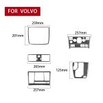 7 in 1 Auto Kohlefaserzahnrad Set einen dekorativen Aufkleber für Volvo XC90 2003-2014, linke Fahrt – Bild 2