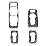 Auto Kohlefaserfenster-Lift B Dekorativer Aufkleber für Volvo XC90 2008-2014, linke Fahrt
