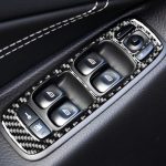 Auto Kohlefaserfenster-Lift B Dekorativer Aufkleber für Volvo XC90 2008-2014, linke Fahrt – Bild 5