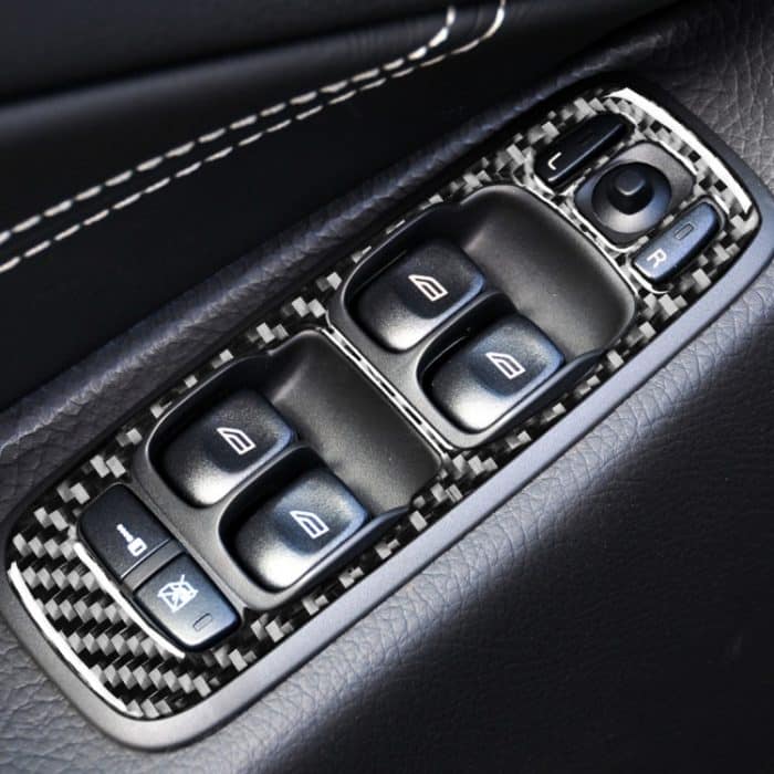 Auto Kohlefaserfenster-Lift B Dekorativer Aufkleber für Volvo XC90 2008-2014, linke Fahrt – Bild 5