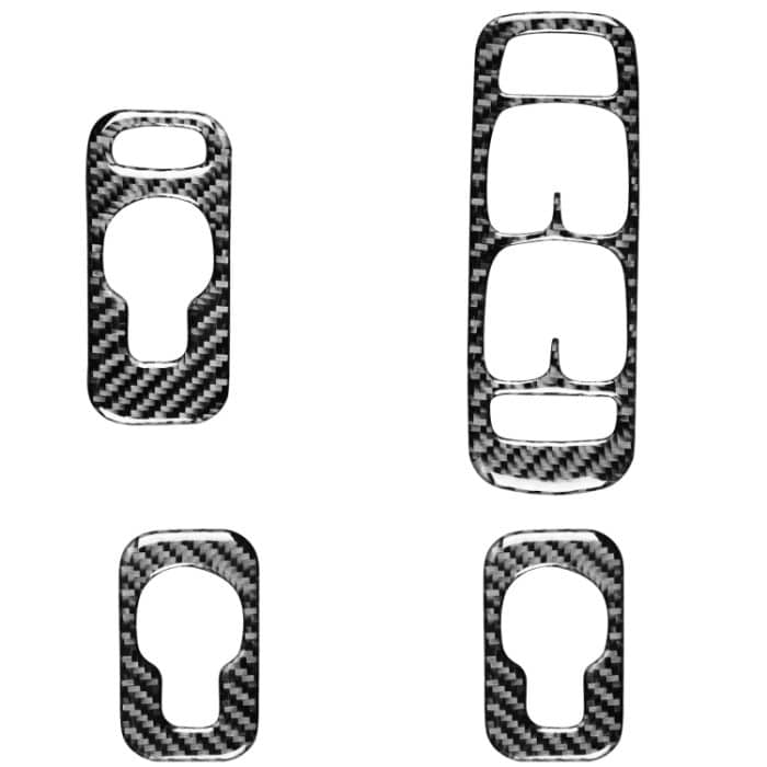 Auto-Kohlefaserfenster heben einen dekorativen Aufkleber für Volvo XC90 2003-2007, Rechtsfahrt – Bild 1
